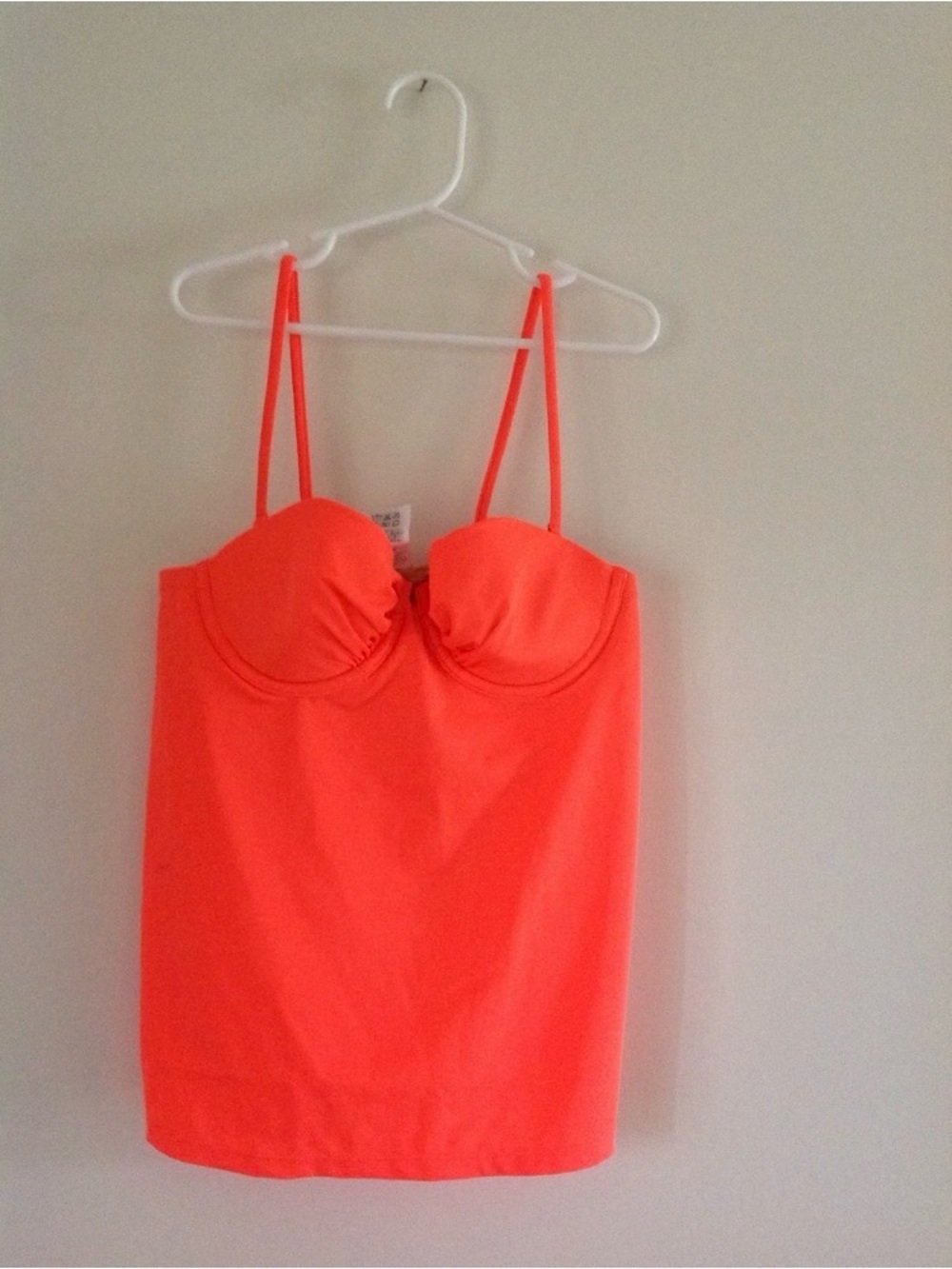J. Crew Women's Neon Underwire Swing Tankini Top---size 2